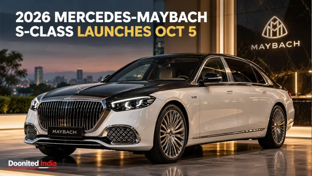 Mercedes-Maybach S-Class India Launch on October 2026