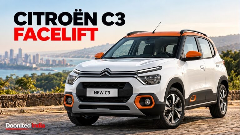 Citroën C3 hatchback in India, expected 2026 facelift