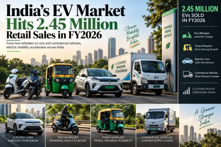 India EV Market Crosses 2.45 Million Sales in FY2026
