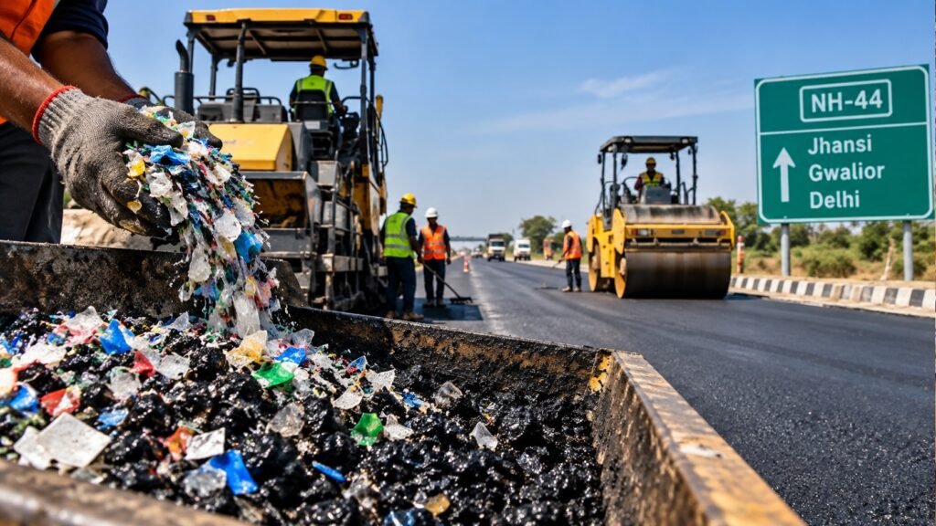 Plastic Waste in Bitumen: India’s NH-44 Road Pilot Explained