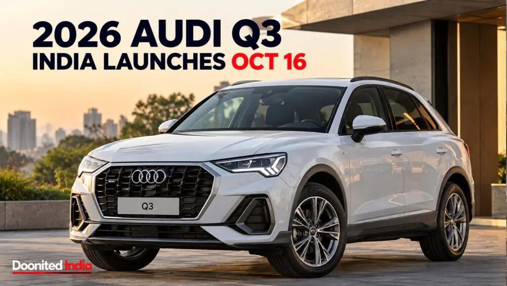 New-generation Audi Q3 luxury SUV’s Indian debut on October 16, 2026