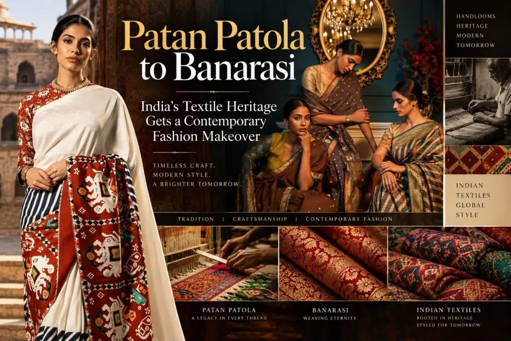 Patan Patola to Banarasi: India’s Textile Heritage Gets a Contemporary Fashion Makeover