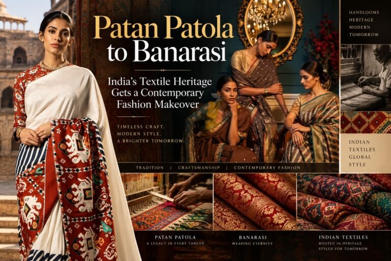 Patan Patola to Banarasi: India’s Textile Heritage Gets a Contemporary Fashion Makeover