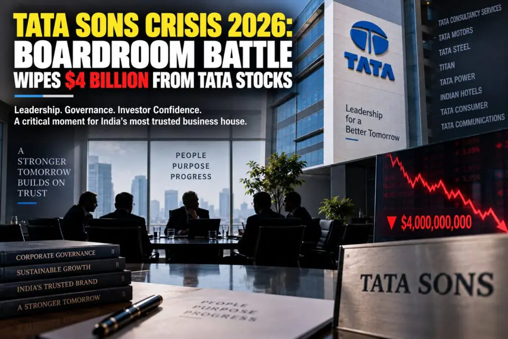 Tata Sons Crisis 2026: Boardroom Battle Wipes  Billion From Tata Stocks