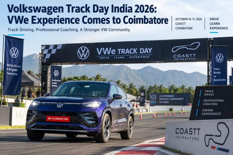 Volkswagen Track Day India 2026: VWe Experience Comes to Coimbatore