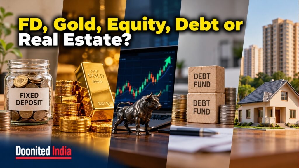 Gold vs Stocks vs FD India 2026: Which Asset Fits Your Goal?