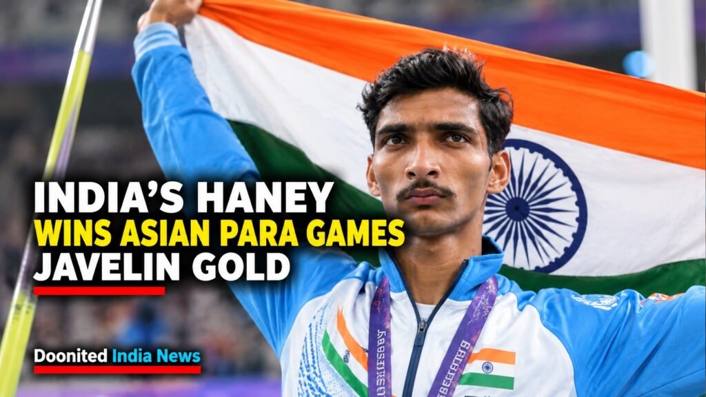 Haney Sets Javelin World Record with 60.49m Gold at Asian Para Games