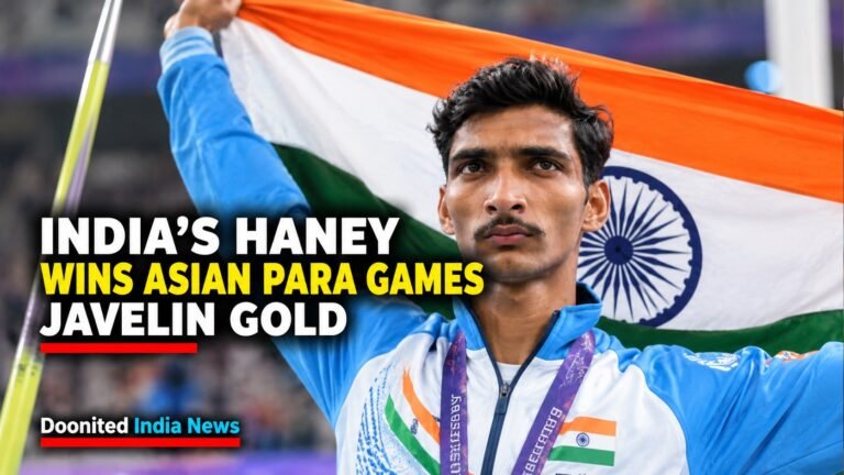 Haney Sets Javelin World Record with 60.49m Gold at Asian Para Games